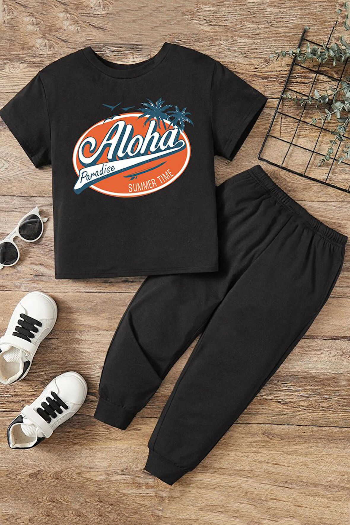 Uyguntarz Çocuk Aloha Alt - Üst Eşofman Takımı