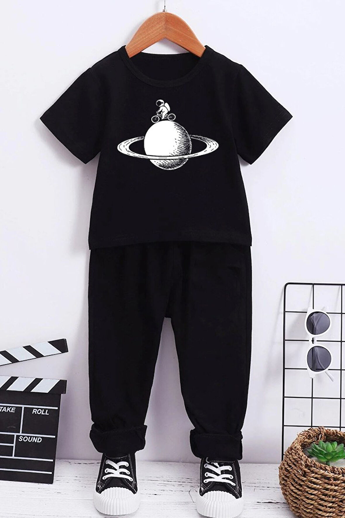 Uyguntarz Çocuk Astronaut Rides Alt - Üst Eşofman Takımı