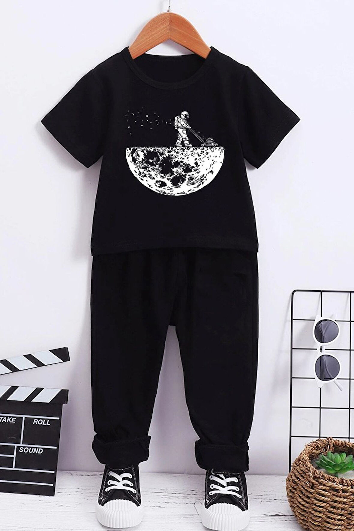 Uyguntarz Çocuk Uzay Temalı Alt - Üst Eşofman Takımı