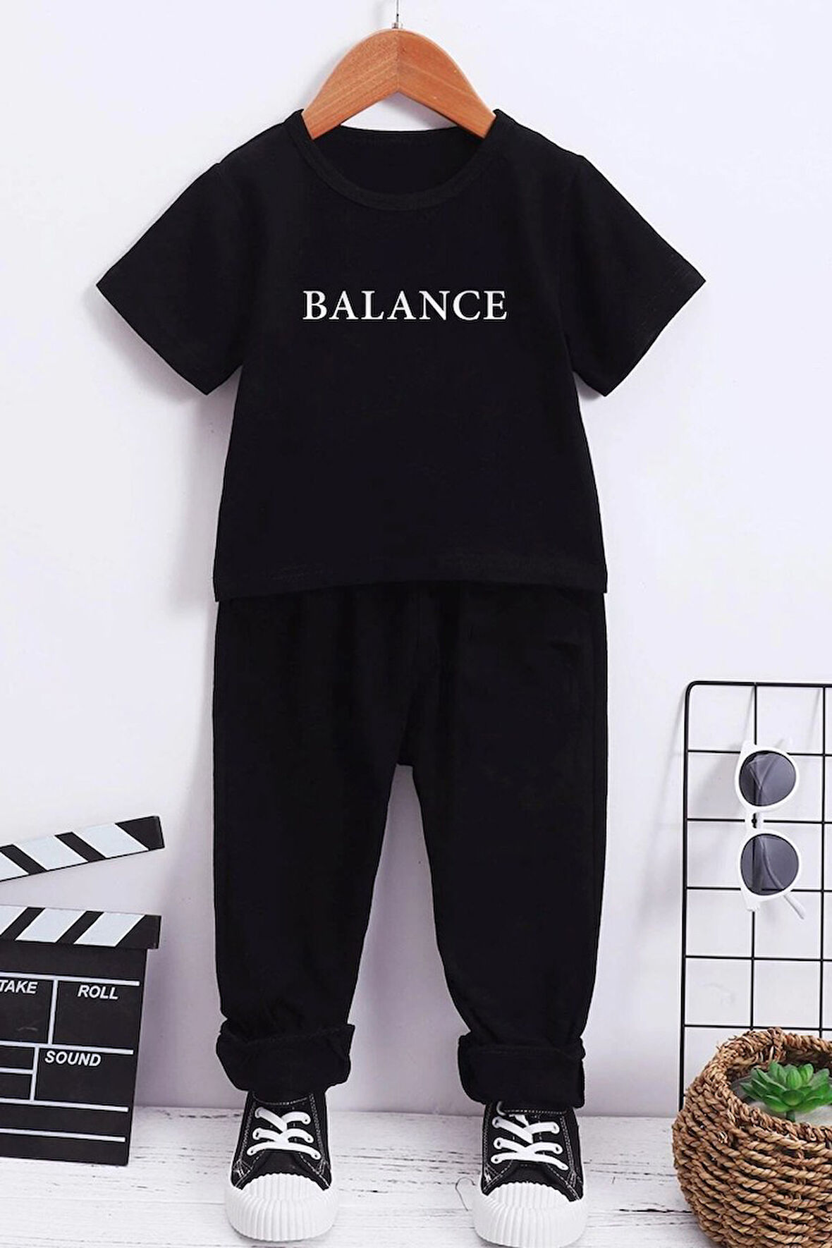 Çocuk Balance Baskılı Alt - Üst Eşofman Takımı