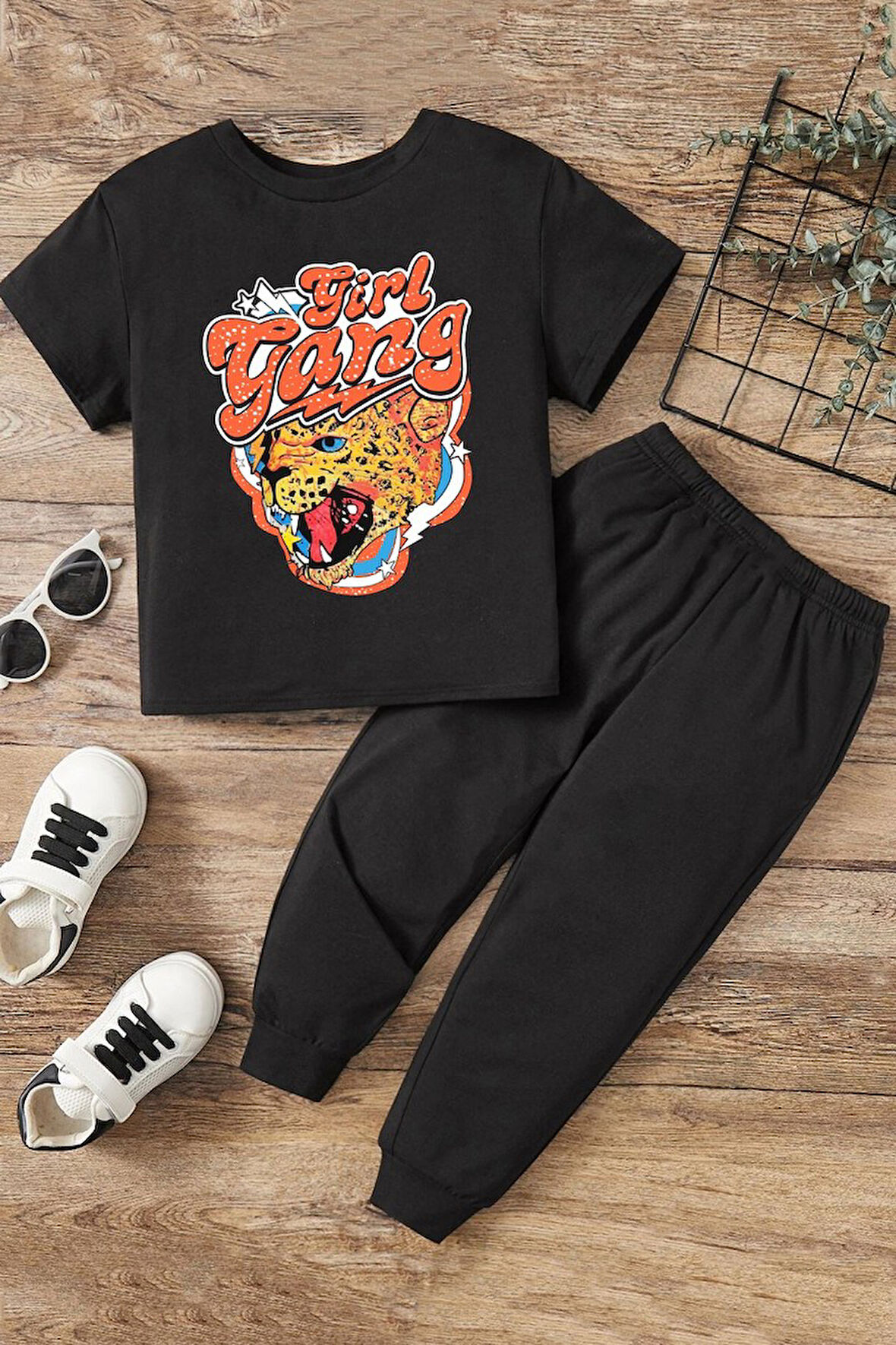 Uyguntarz Çocuk Girl Gang Alt - Üst Eşofman Takımı