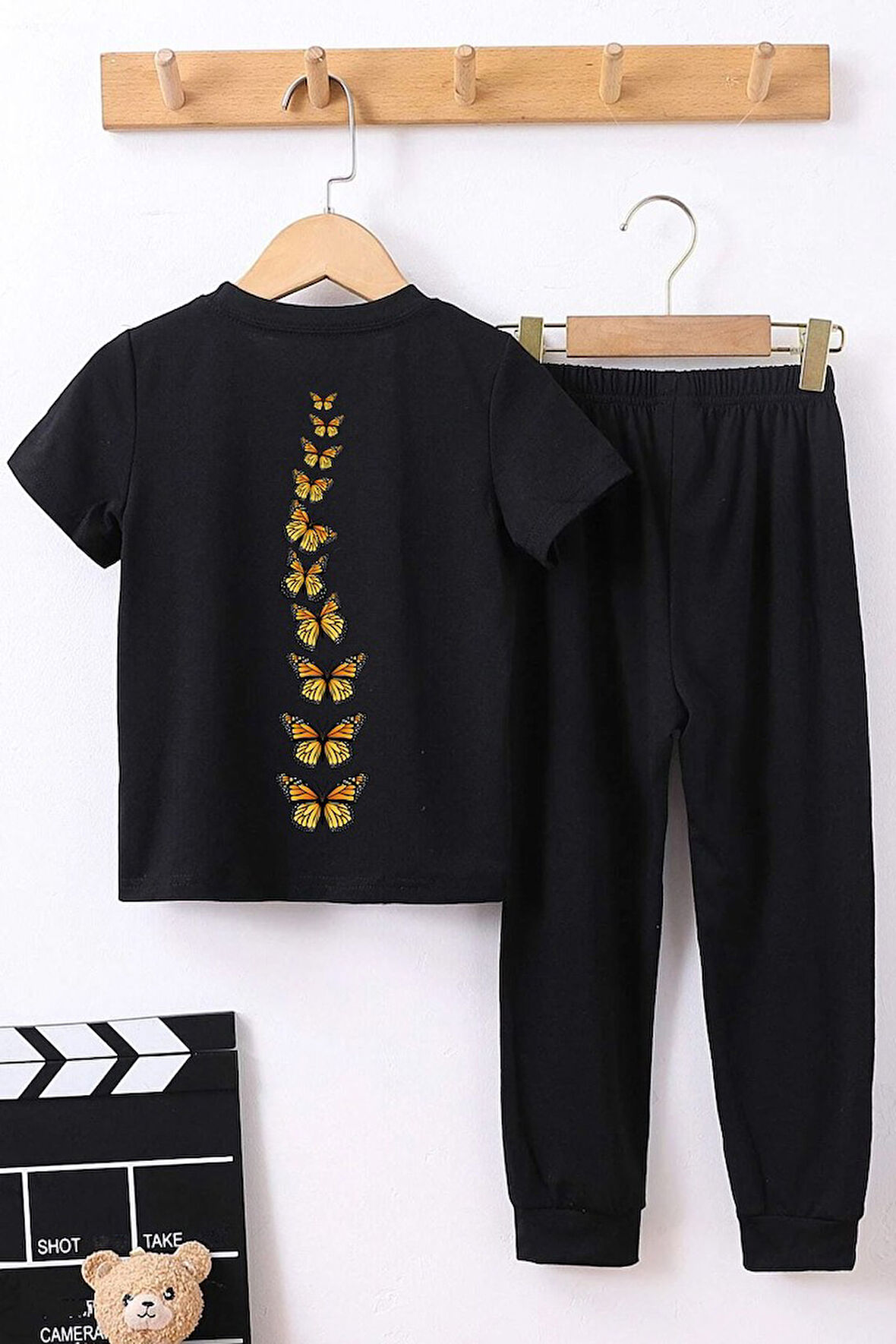 Uyguntarz Çocuk Kral Kelebek Baskılı Alt - Üst Eşofman Takımı