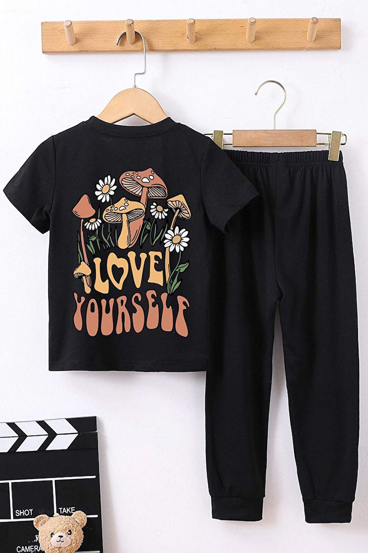 Uyguntarz Çocuk Love Yourself Baskılı Alt - Üst Eşofman Takımı