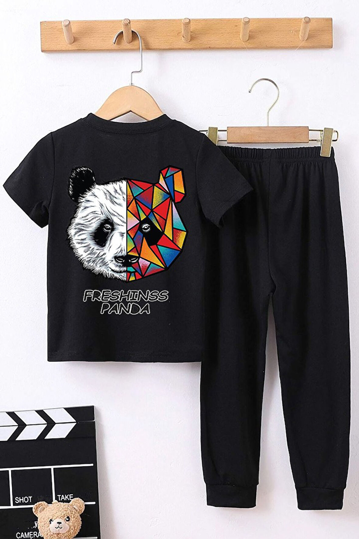 Çocuk Panda Alt - Üst Eşofman Takımı