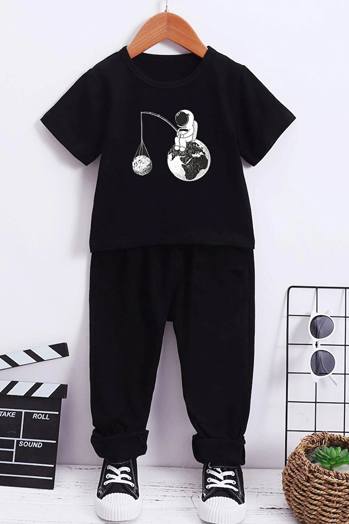 Uyguntarz Çocuk Uzay Temalı Alt - Üst Eşofman Takımı