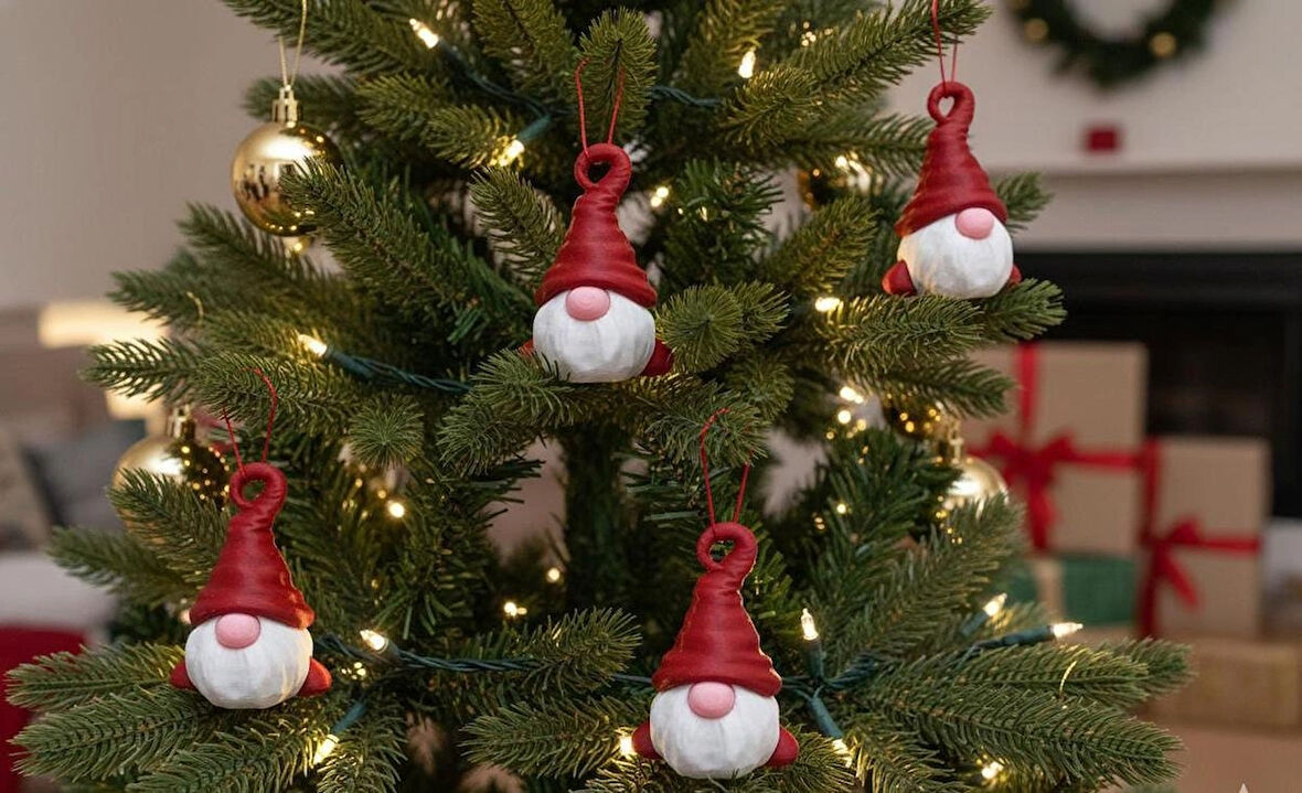 Noel cücesi yılbaşı ağaç süsü 3lü 