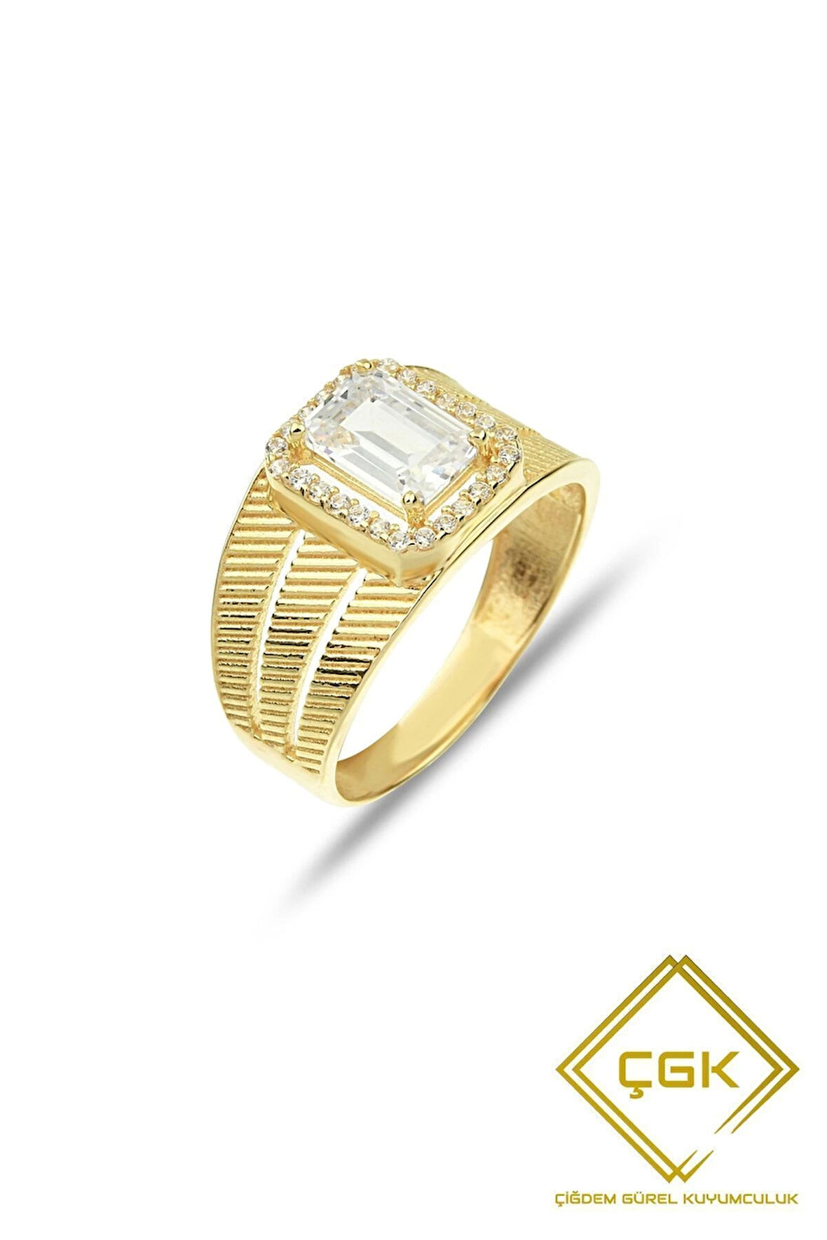 Tektaş Baget Hasır Altın Yüzük