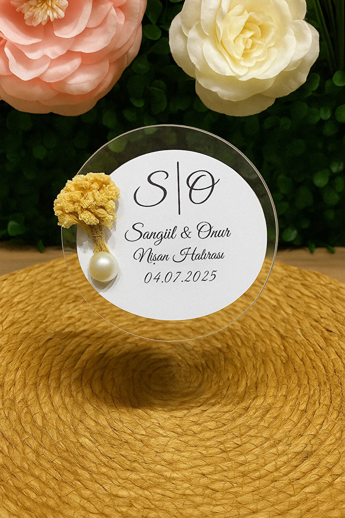 UV Baskı Pleksi Magnet Söz, Nişan, Nikah, Düğün, Kına 10 Adet