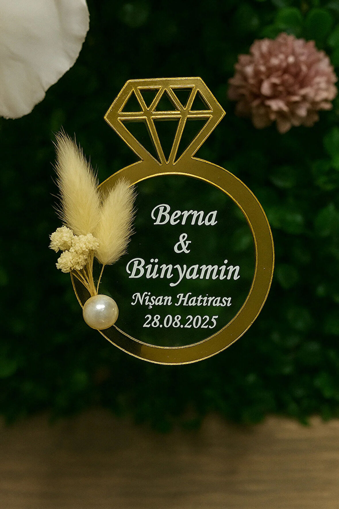 UV Baskı Pleksi Magnet Söz, Nişan, Nikah, Düğün, Kına 10 Adet