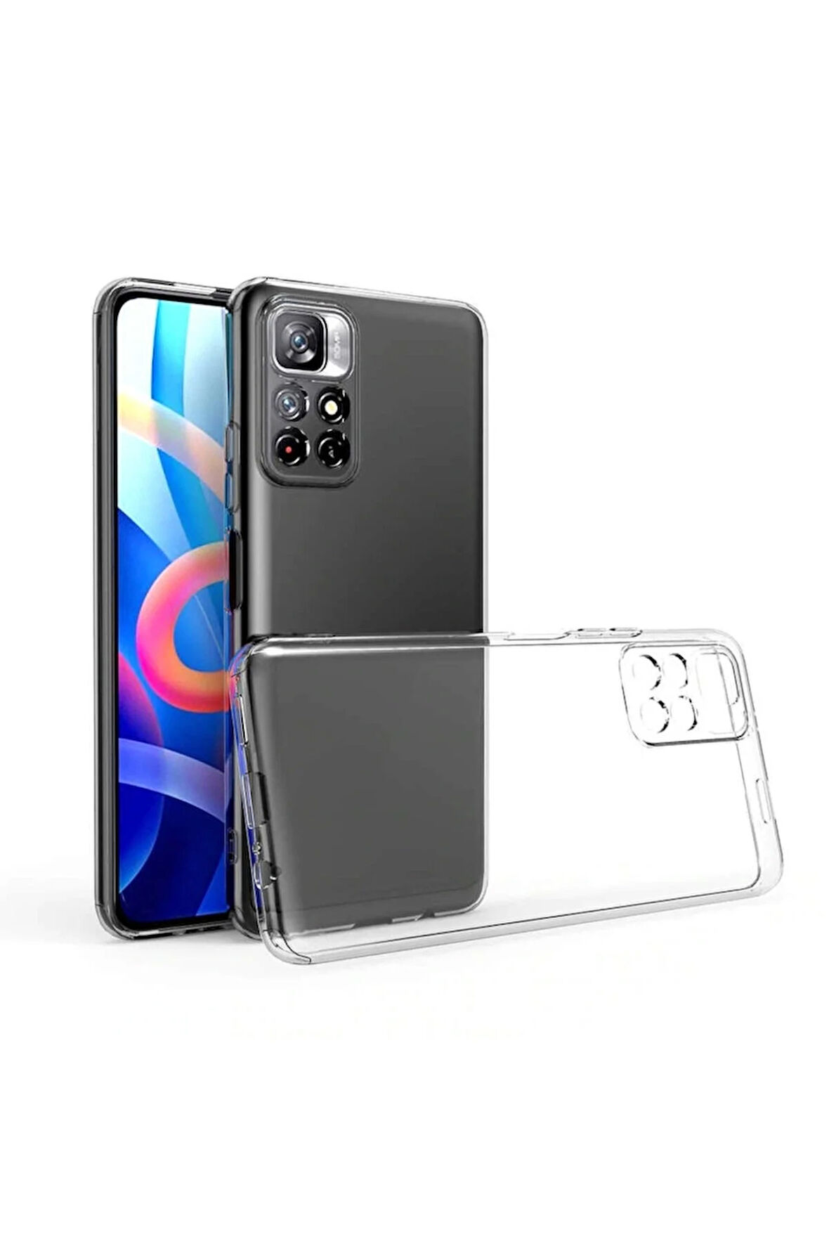 Redmi Note 13 Pro 5G Şeffaf Silikon Kılıf–Esnek Darbe Emici Ultra İnce Şeffaf Telefon Koruyucu Kapak