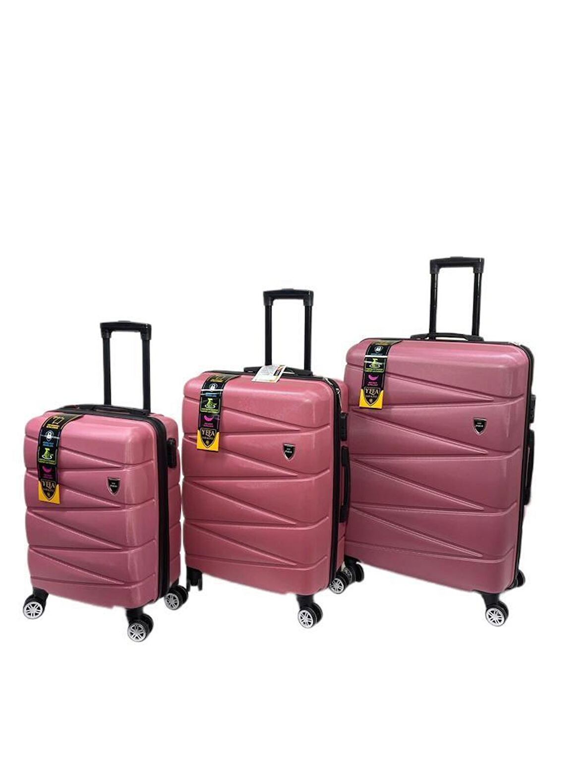 Yefa Kırılmaz ABS 3 Lü Valiz Seti
