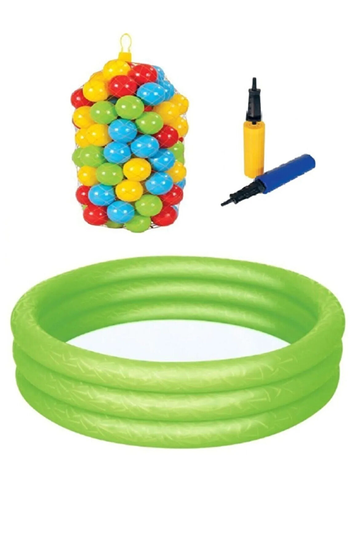 102 Cm Havuz 100 Adet 6cm Top Pompa Eğlenceli Oyun Seti !!