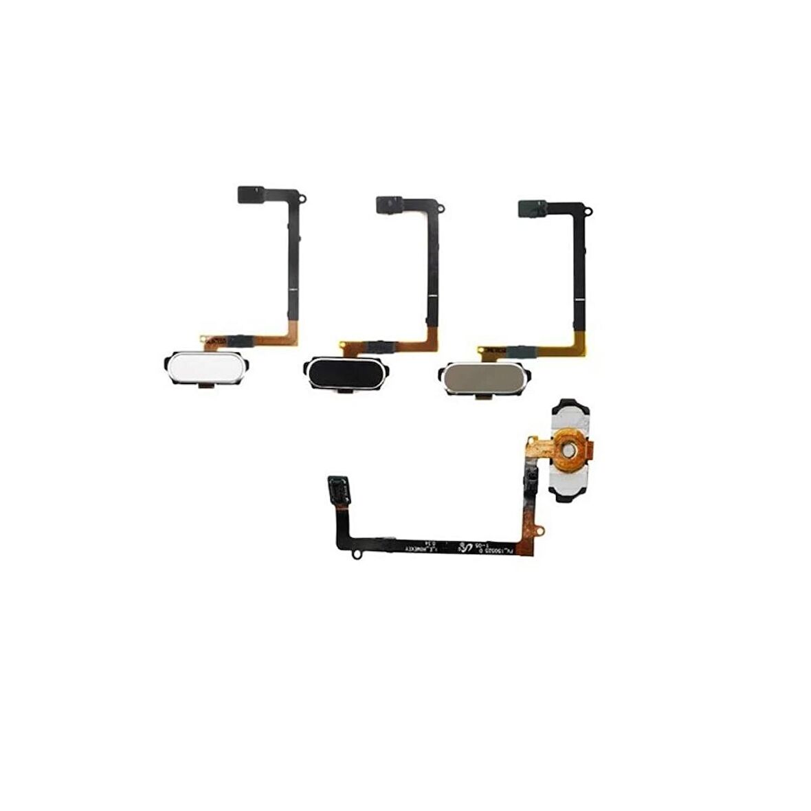 Samsung Galaxy S6 Edge G925F İle Uyumlu Orta Tuş Film Mavi