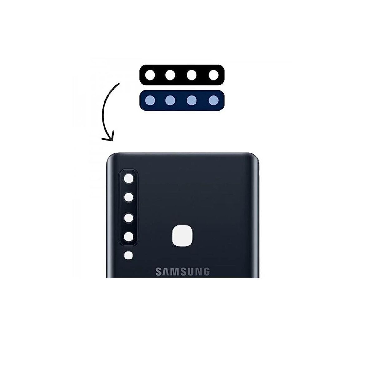 Samsung Galaxy A9 2018 A920F İle Uyumlu Kamera Camı