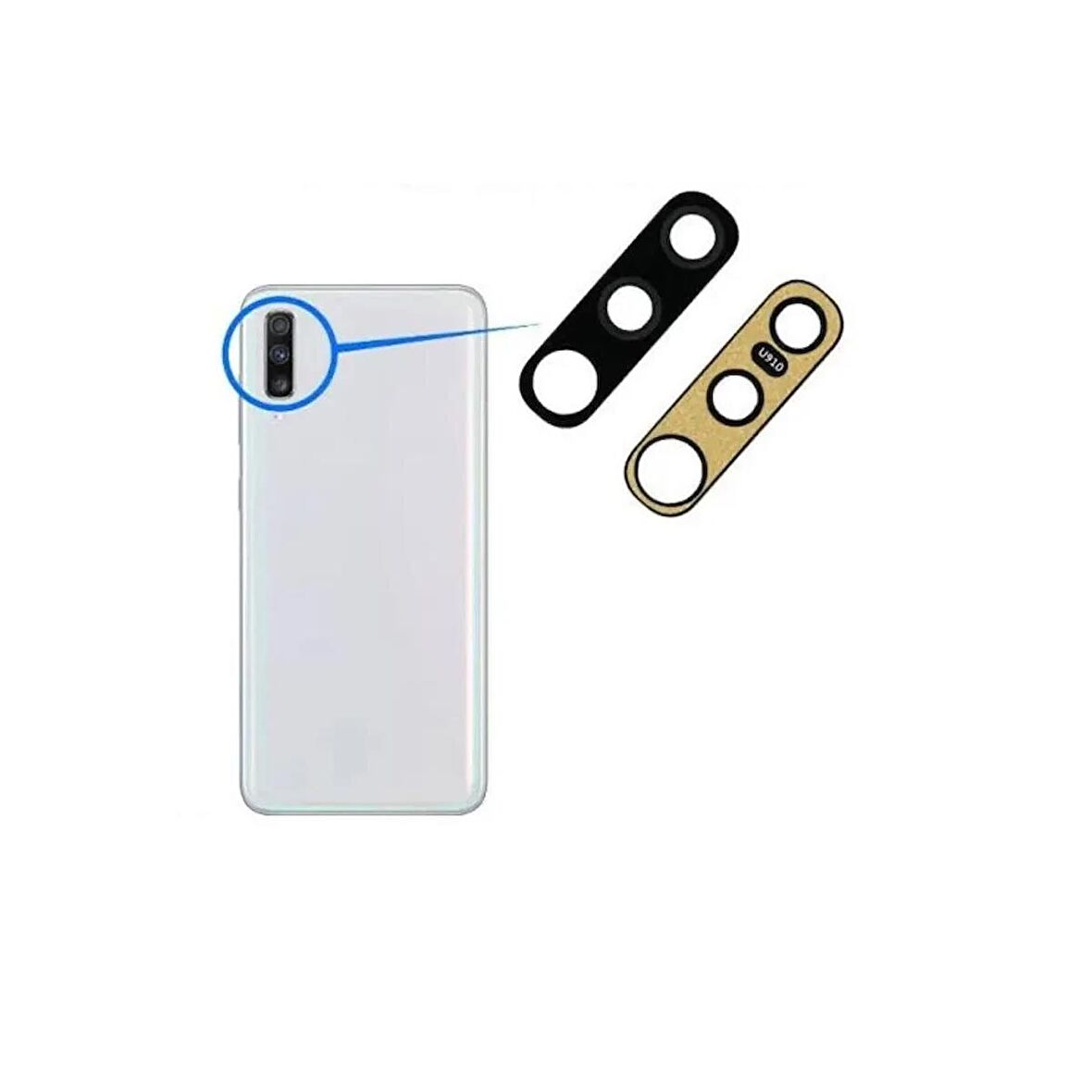 Samsung Galaxy A70 A705F İle Uyumlu Kamera Camı