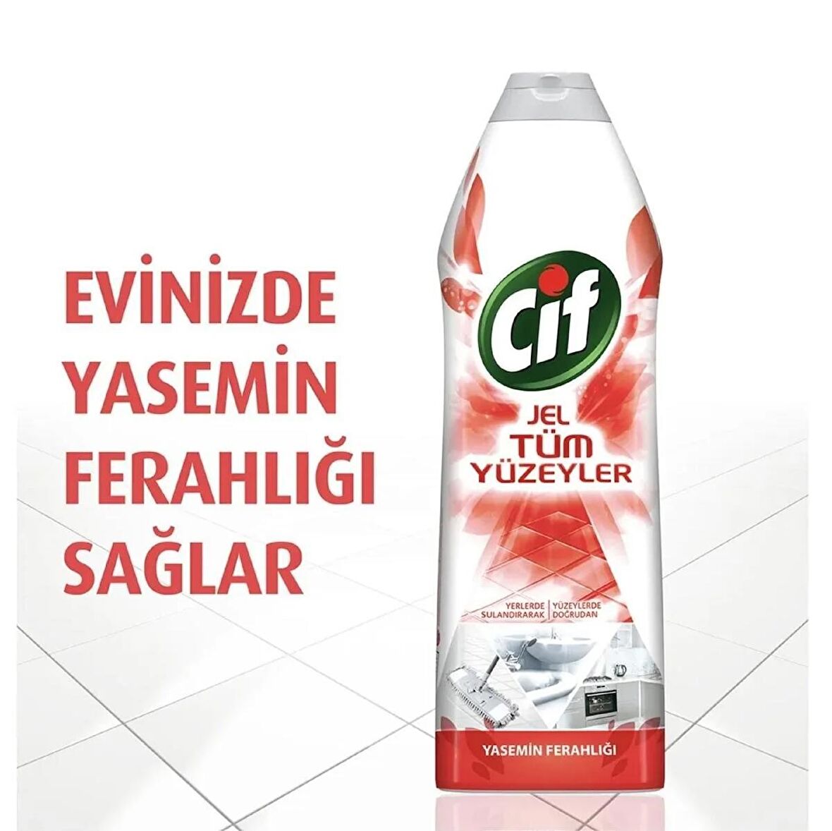 Cif Jel Tüm Yüzeyler Çamaşır Susuz Yasemin Ferahlığı 750 Ml