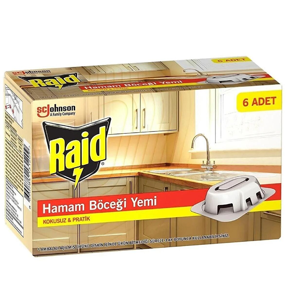 Raid Hamam Böceği Yemi 6’lı Her Tablet 3 Ay