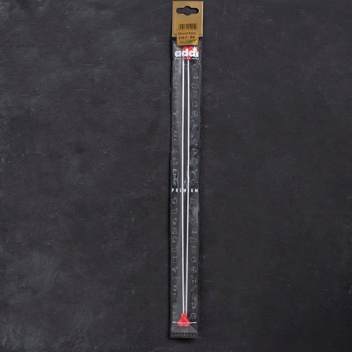 Addi 2,5Mm 35Cm Klasik Alüminyum Hızlı Örgü Şişi -