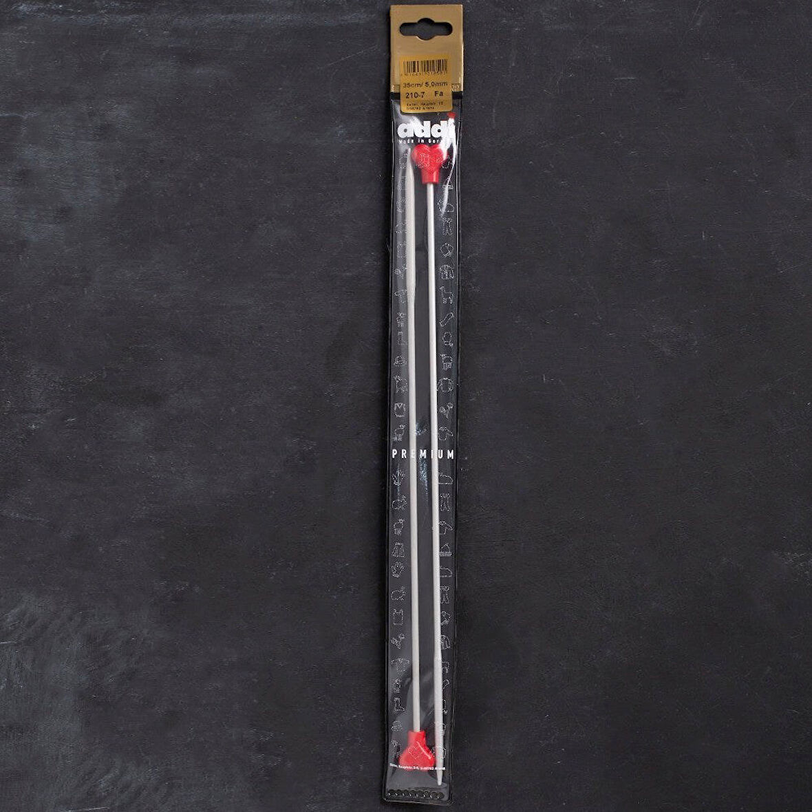 Addi 5Mm 35Cm Klasik Alüminyum Hızlı Örgü Şişi - 2