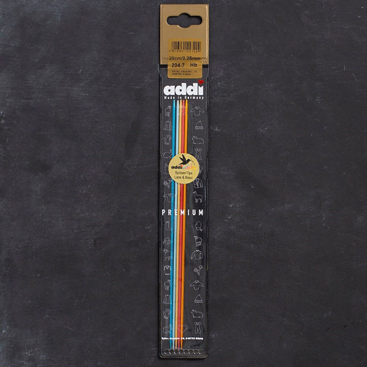 Addi Colibri 2,25Mm 20Cm Renkli Çorap Şişi - 204-7