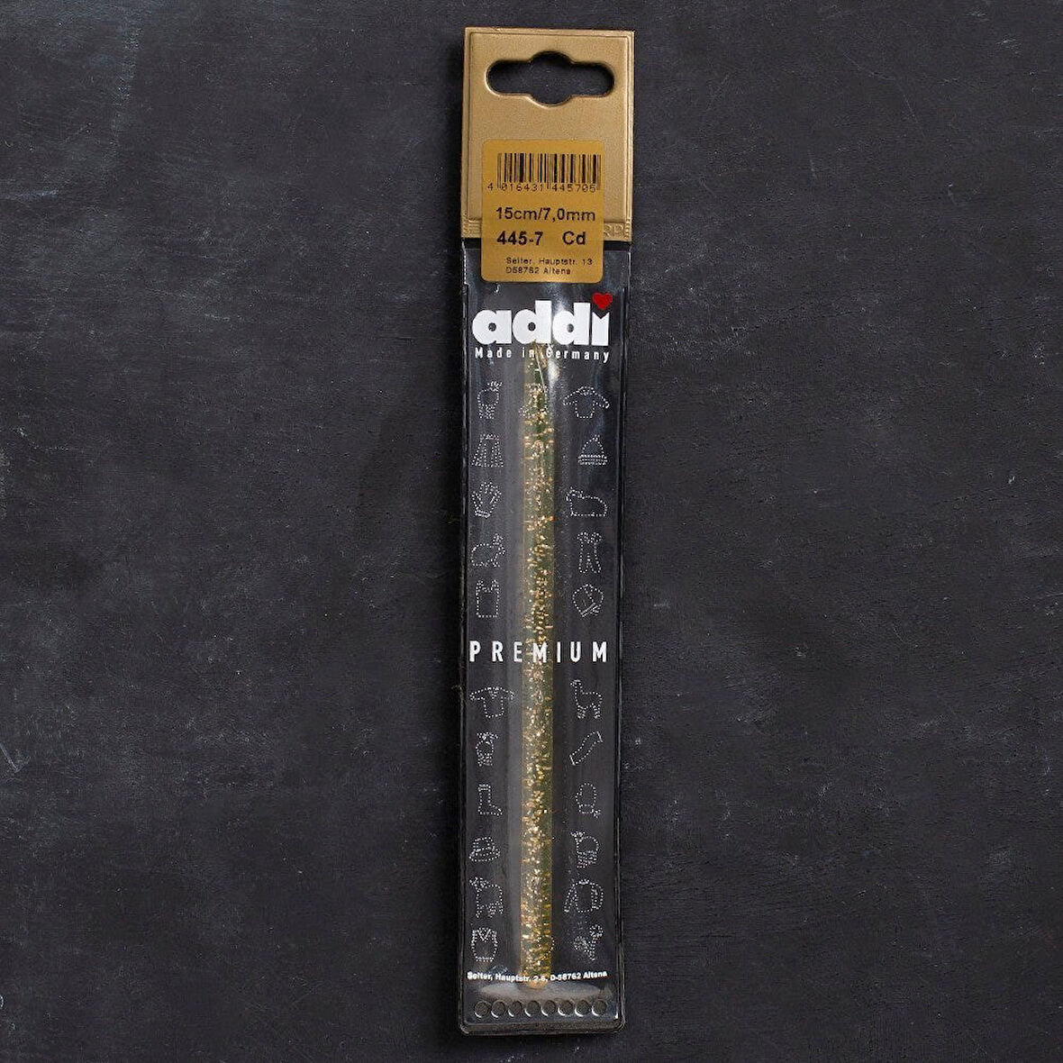 Addi Champagner 7Mm 15Cm Plastik Simli Yün Tığ - 4