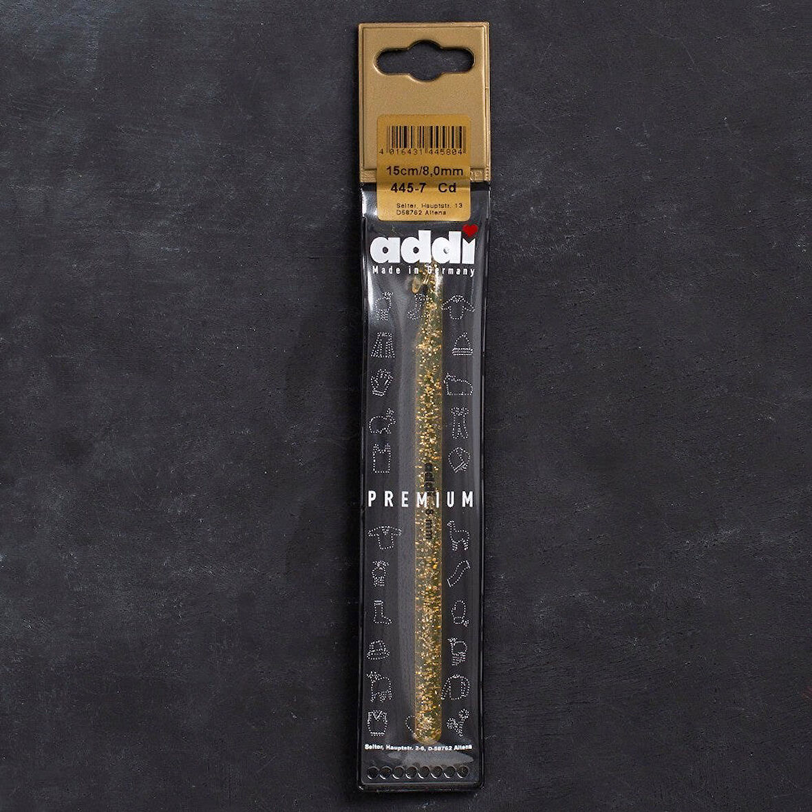 Addi Champagner 8Mm 15Cm Plastik Simli Yün Tığ - 4