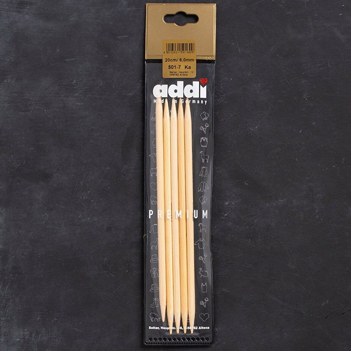 Addi Bambus 6Mm 20Cm Bambu Çorap Şişi - 501-7