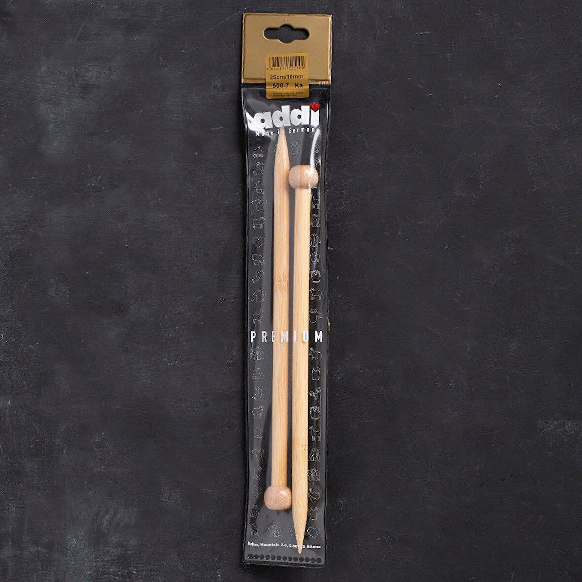 Addi 10Mm 25Cm Bambu Örgü Şişi - 5007025-1