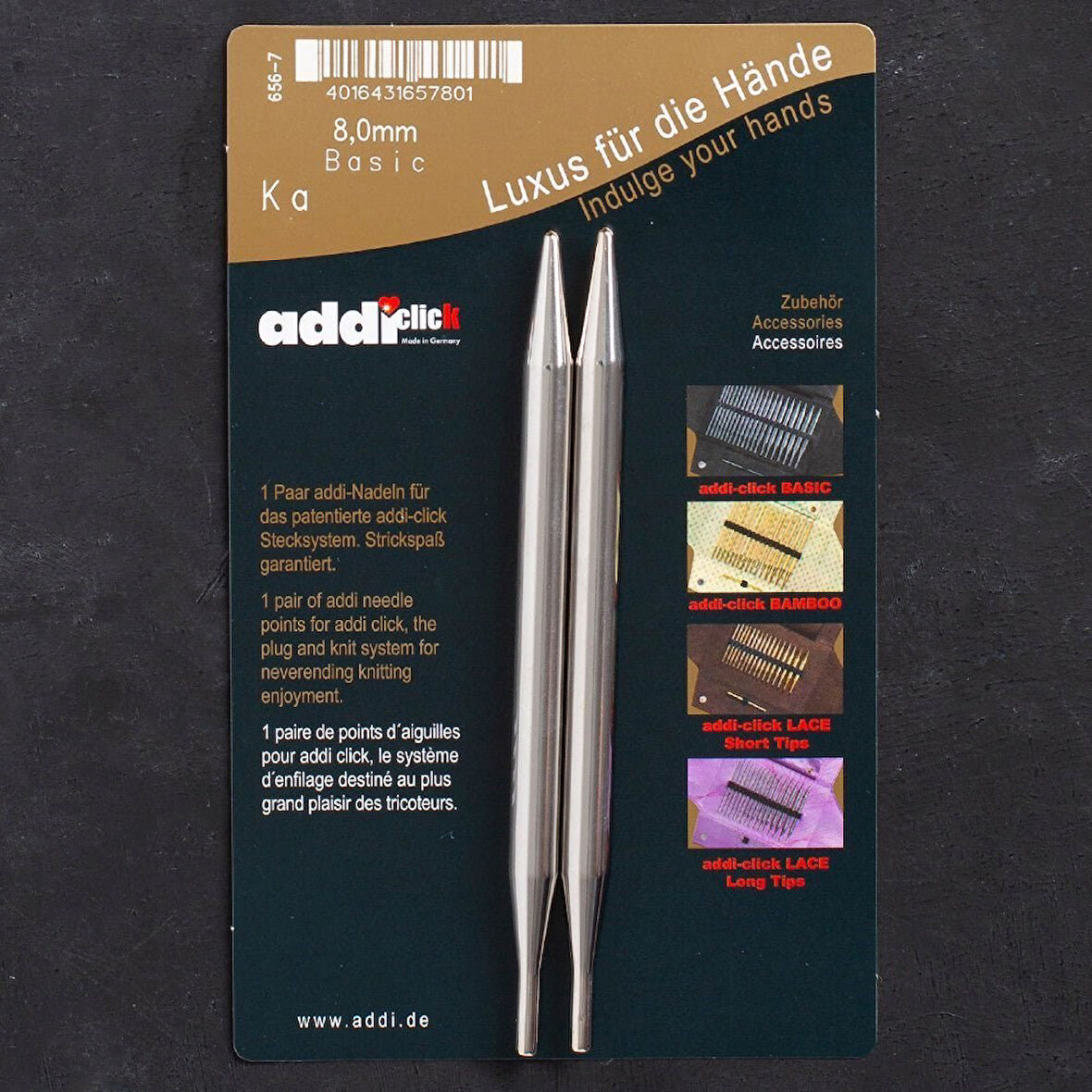 Addi Click 8Mm Misinalı Şiş Ucu - 656-2