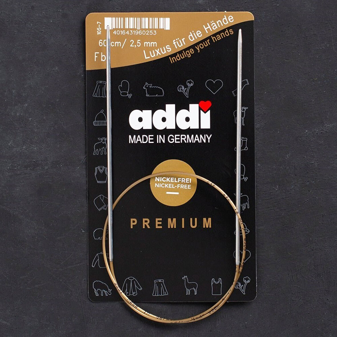 Addi 2,5Mm 60Cm Klasik Misinalı Şiş- 105-7