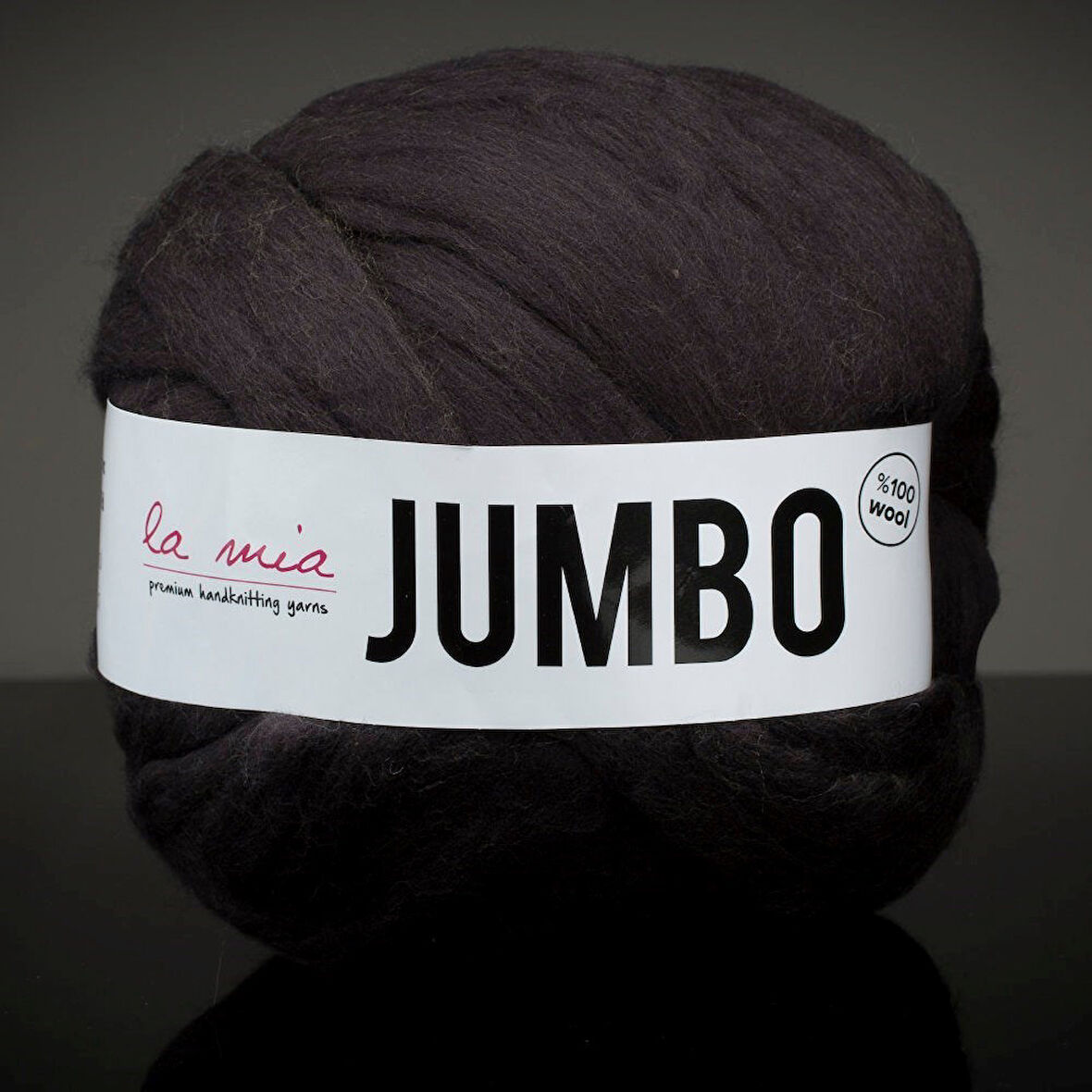 La Mia Siyah Dev Yün El Örgü İpi - J8