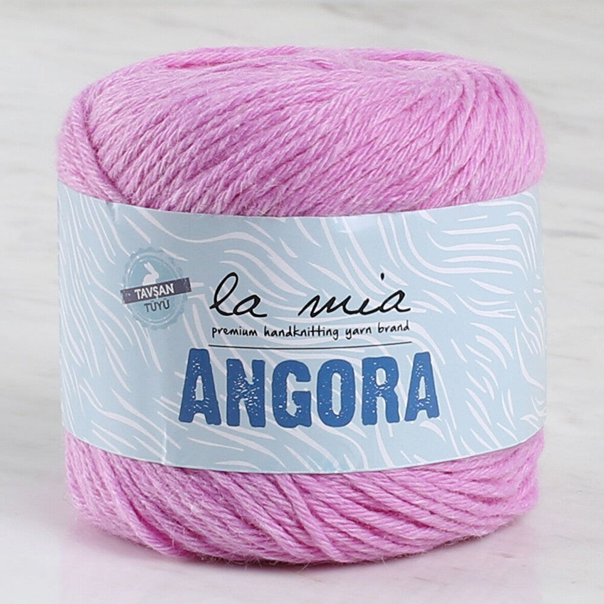 La Mia Angora 50Gr Pembe El Örgü İpi - L107 - 33800