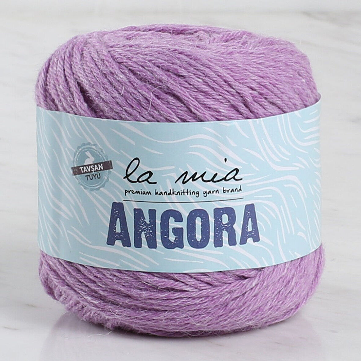 La Mia Angora 50Gr Mor El Örgü İpi - L127 - 33801