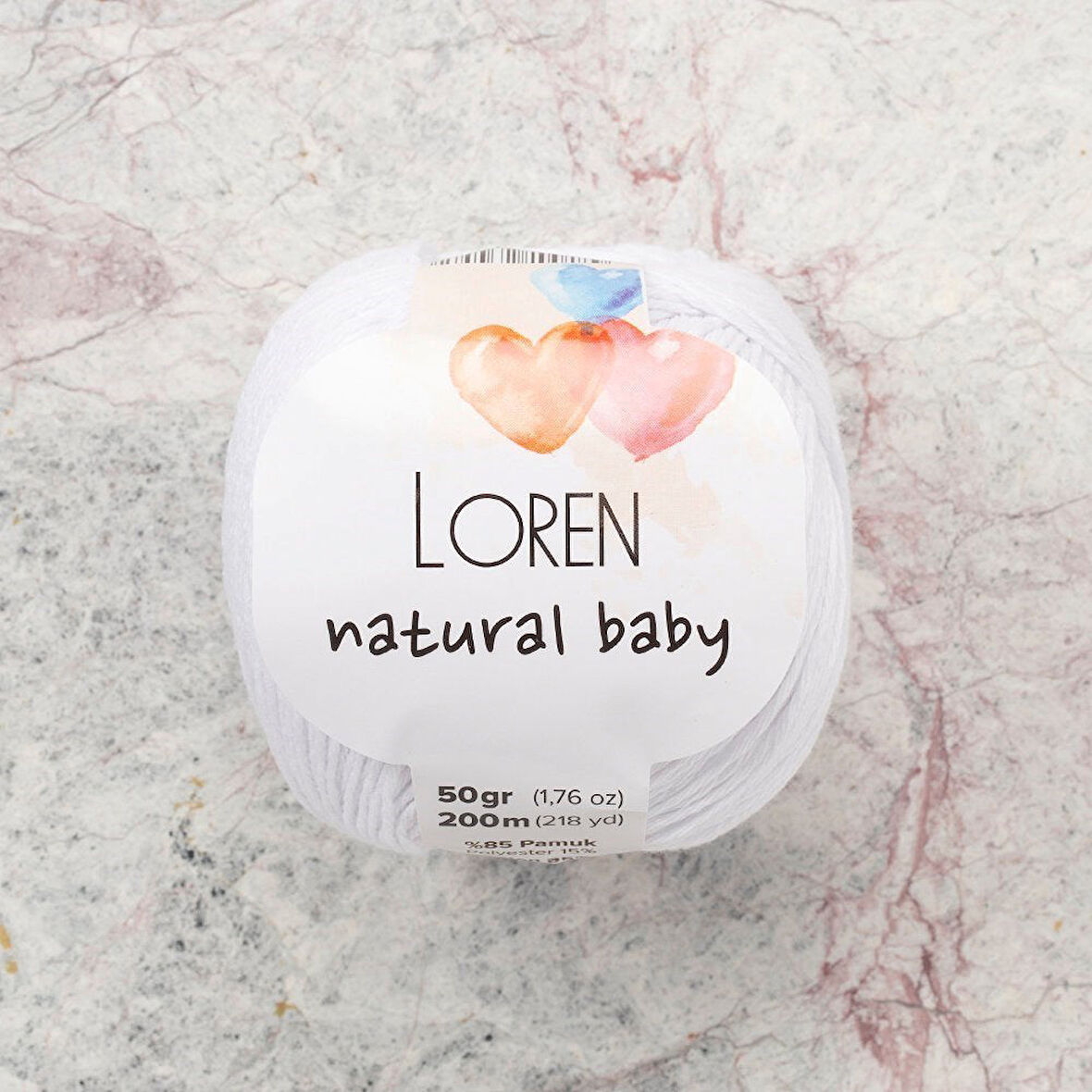 Loren Baby Beyaz El Örgü İpi - R001 - 33829