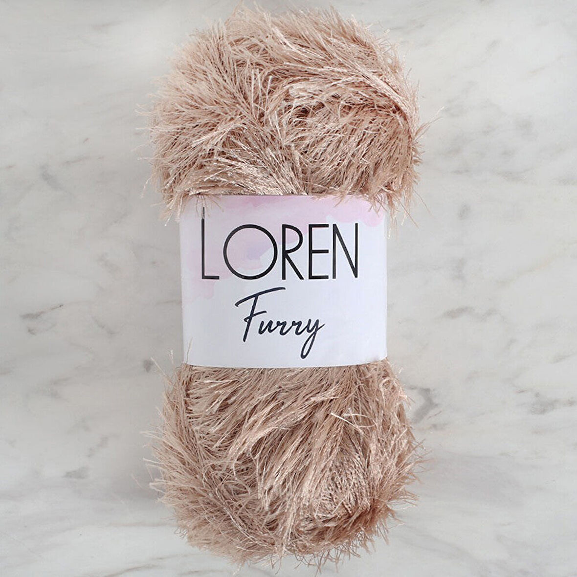 Loren Furry Bej El Örgü İpi - Rf053 - 34060