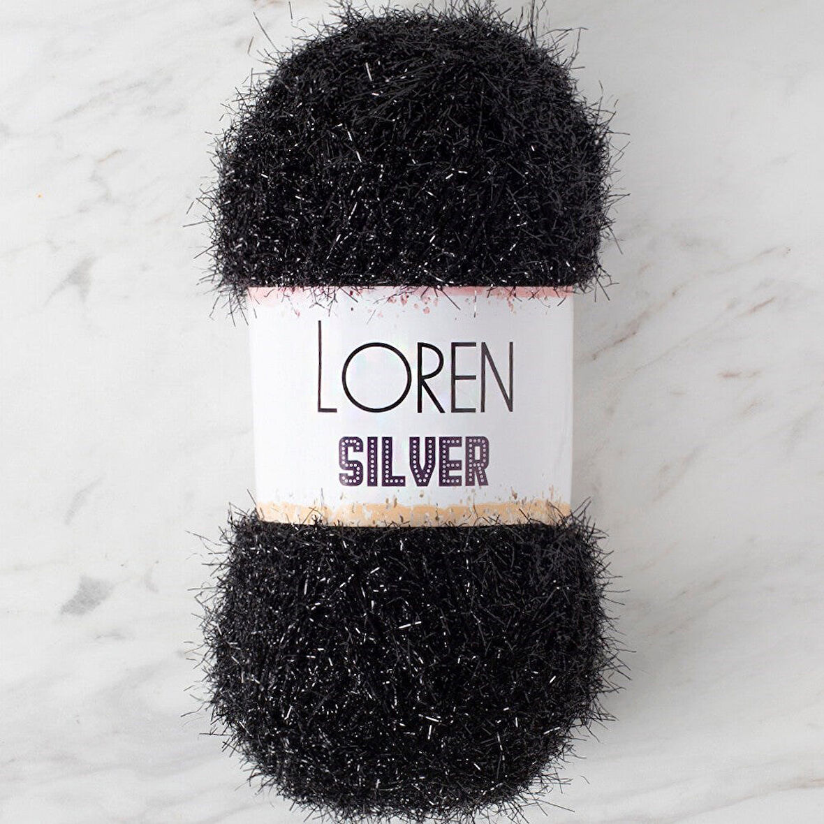 Loren Silver Si̇yah El Örgü İpi̇ - Rs1001 - 34093