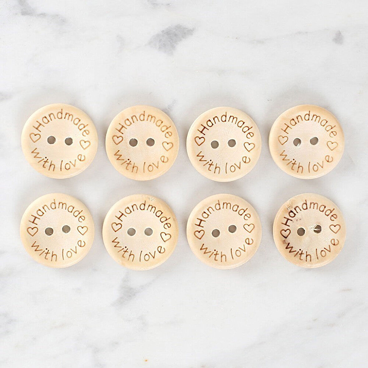 Loren Crafts Handmade 8'Li Düğme - 1615