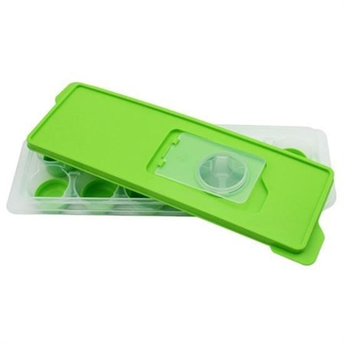 Buffer® 12Li Kapaklı Yapışmaz Silikon Tabanlı Plastik Küp Buz Kalıbı