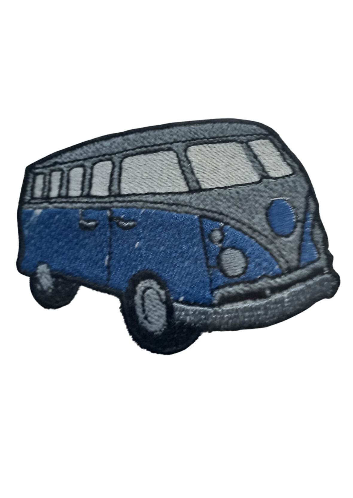 Aplike Ütü İle Yapışan Otobüs - Gri Arma 4X2 Cm