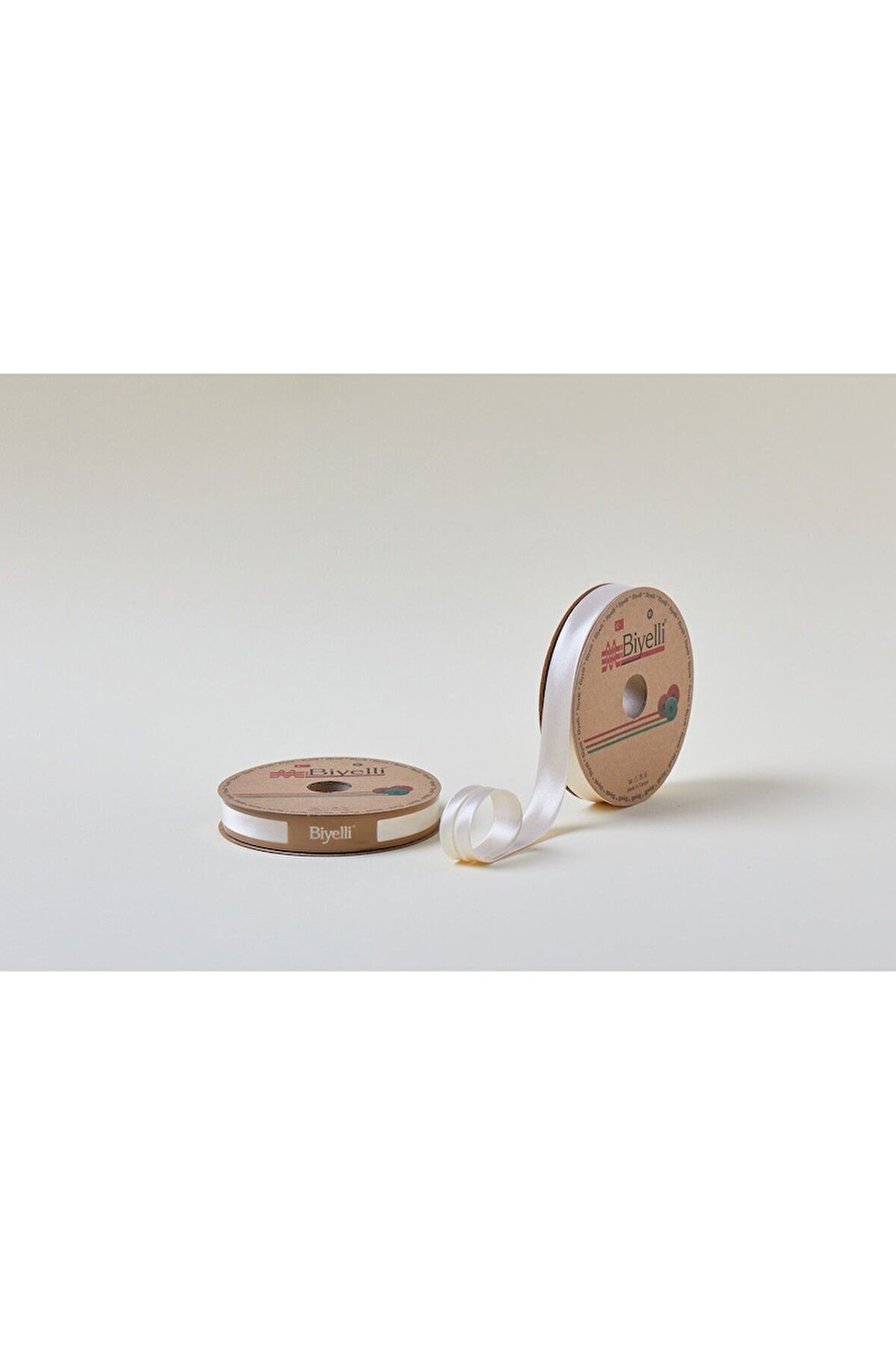 Biye Saten Katlı 036 Koyu Krem 2 Cm 25 Metre %100 Polyester