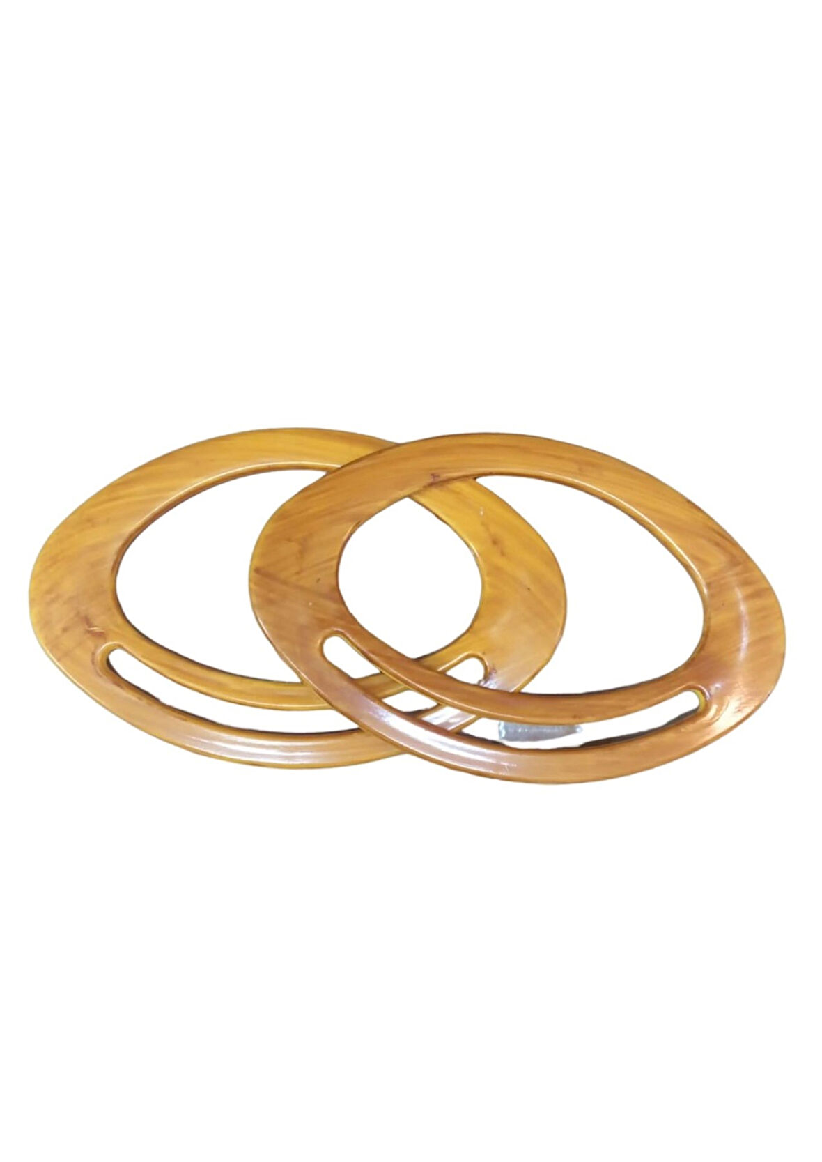 Çanta Sapı Oval Açık Kahverengi 18 Cm