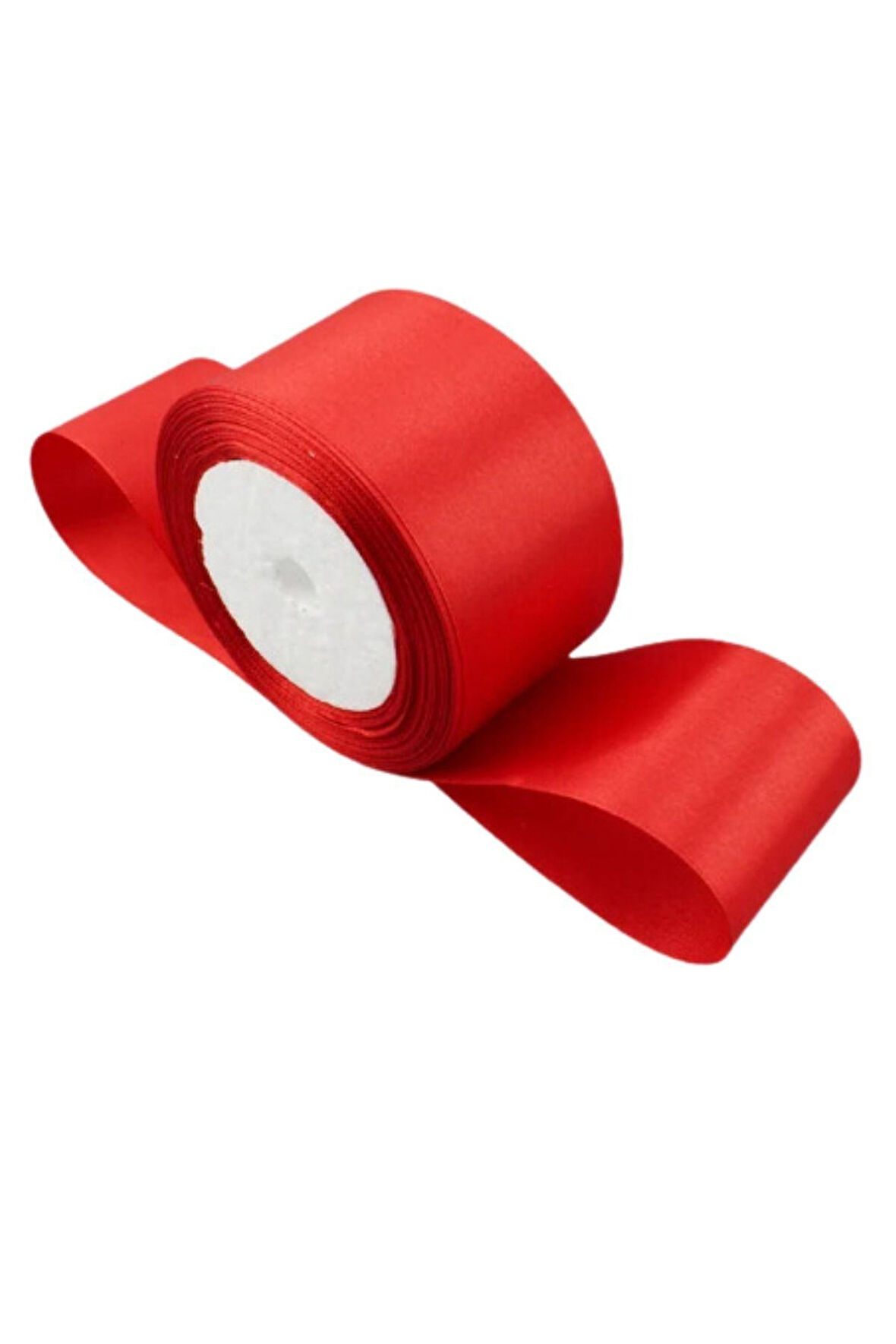 Saten Kurdele 6 Cm Kırmızı 2 Metre