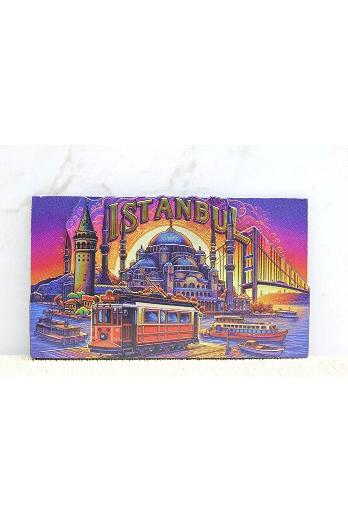 Ahşap İstanbul Temalı Magnet Alk4359