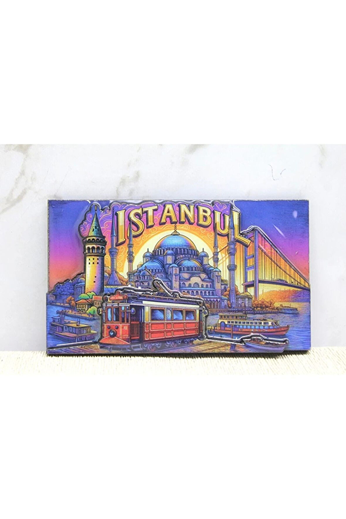 Ahşap İstanbul Temalı Magnet Alk4363