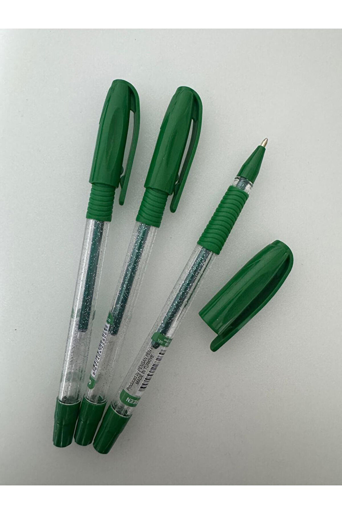 Jel Kalem Jely 1.0 MM Glıtter Simli Yeşil (3 Adet)