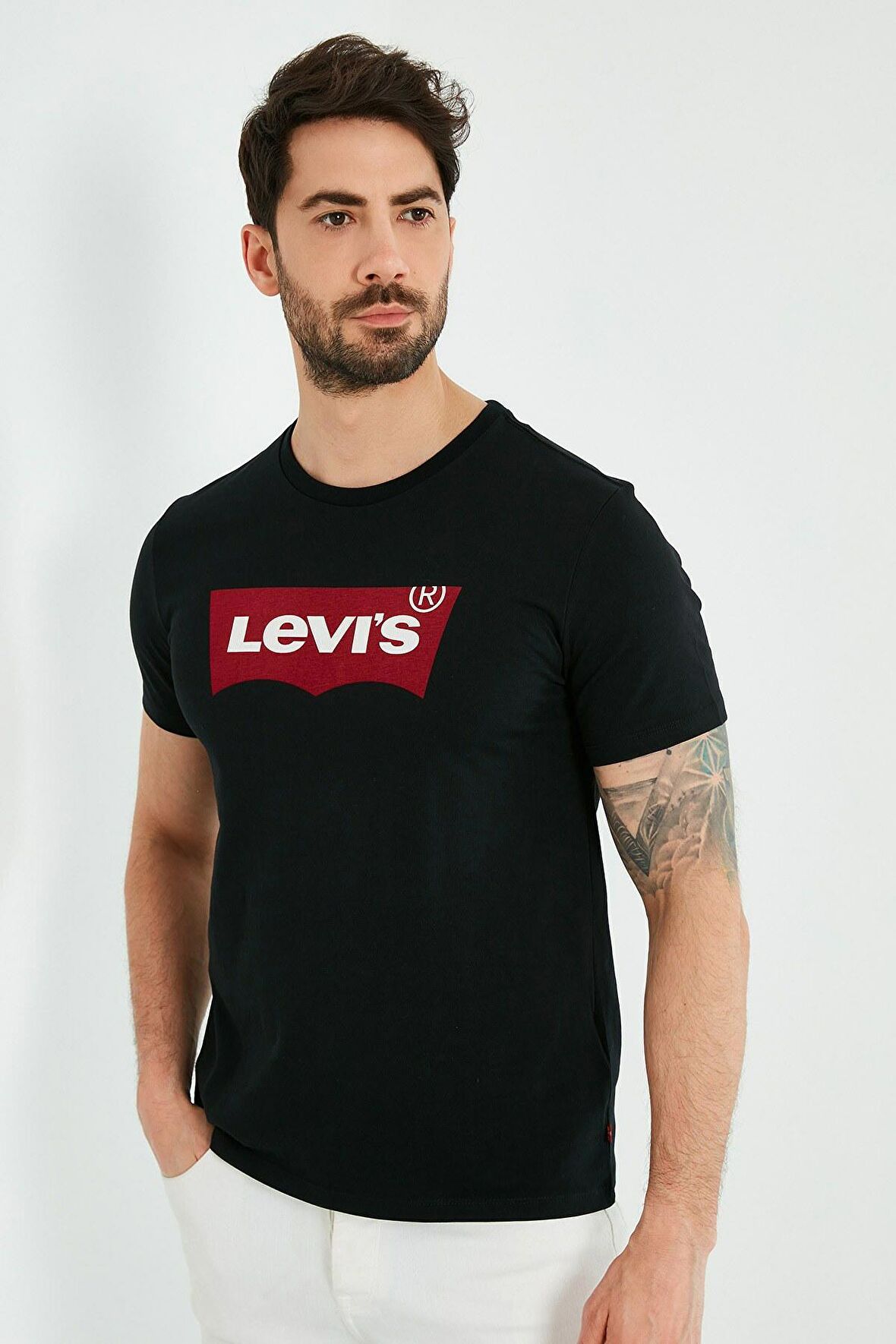 Levi's Erkek Siyah Logolu T-Shirt - 17783-0311