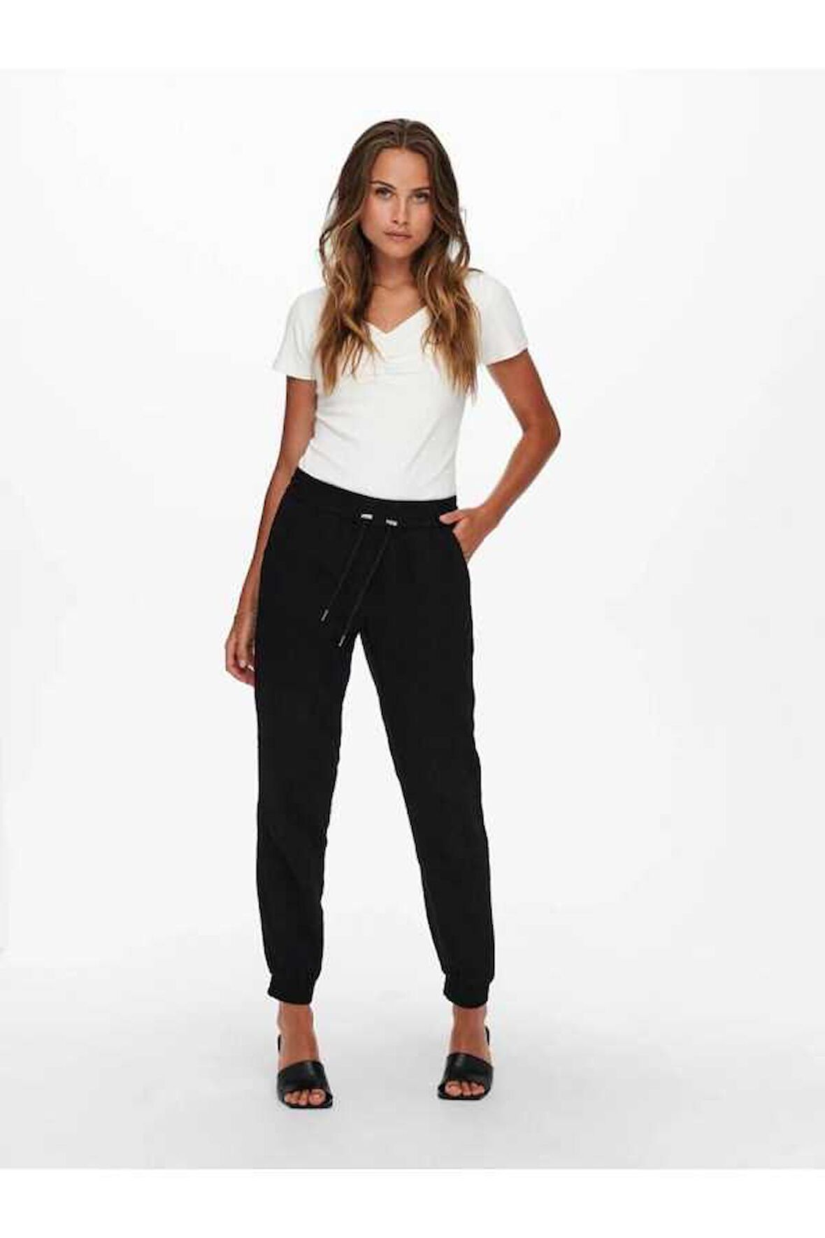 Only Kadın Lastikli Paça Pantolon  - 15203946