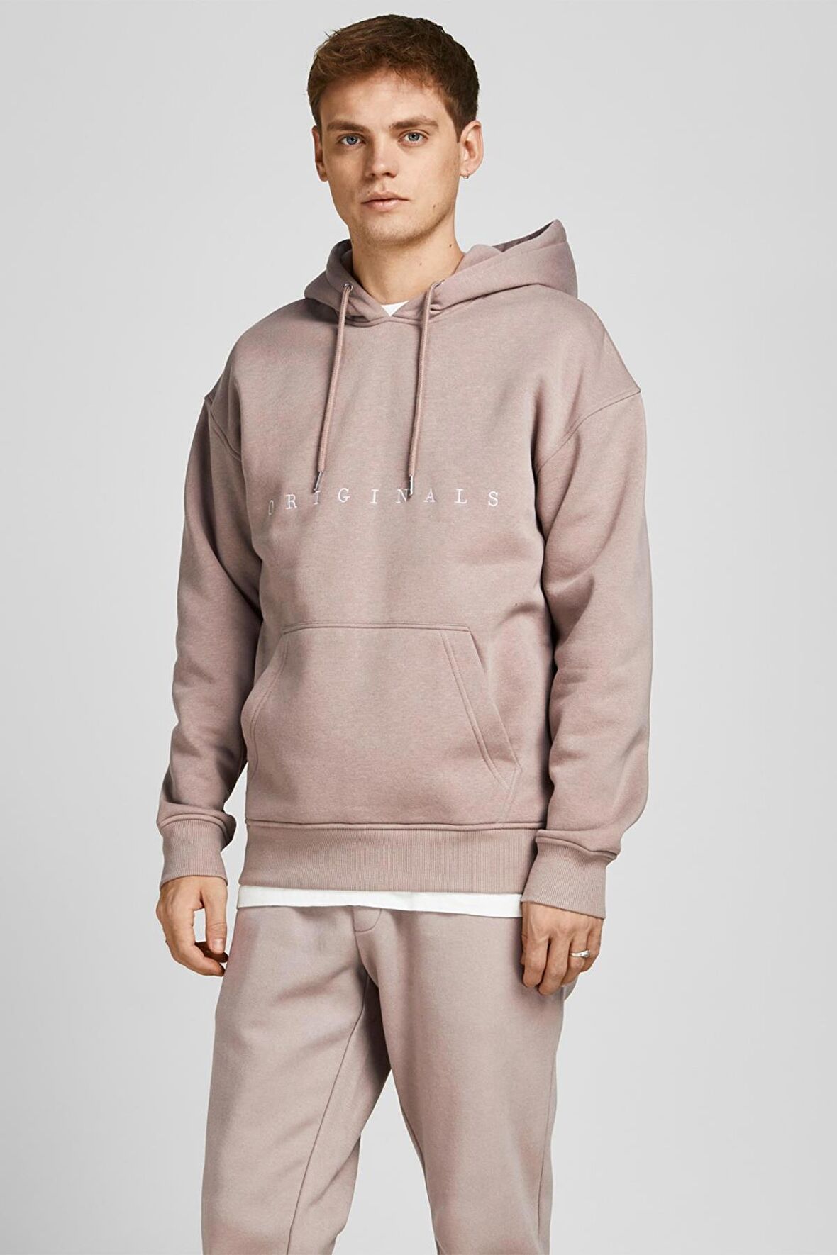 Jack & Jones Erkek Copenhagen Kapüşonlu Sweatshirt Relaxed Fit Hoodie - 12176864