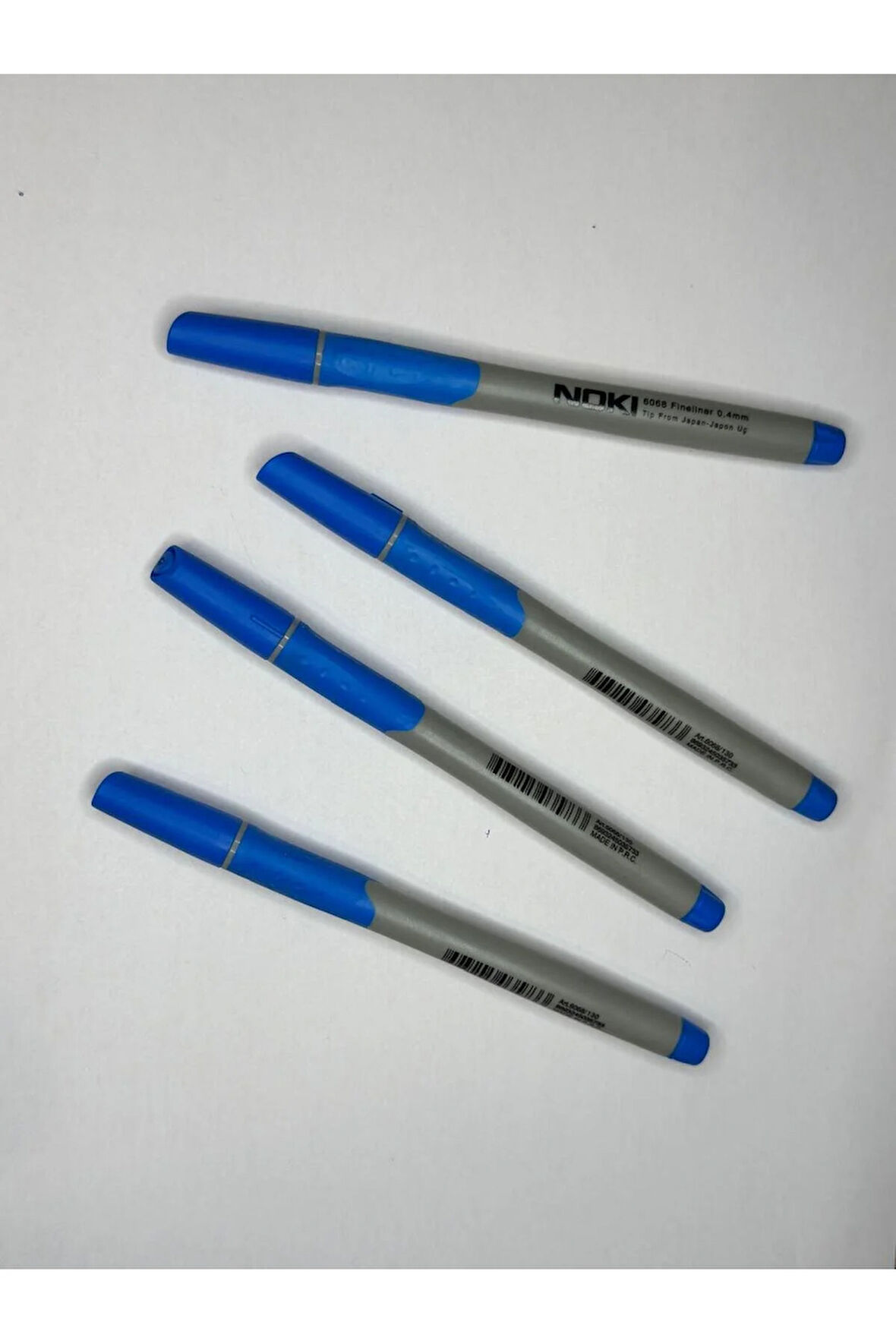 Fineliner Keçeli Kalem 0,4 mm Mavi (4 Adet)