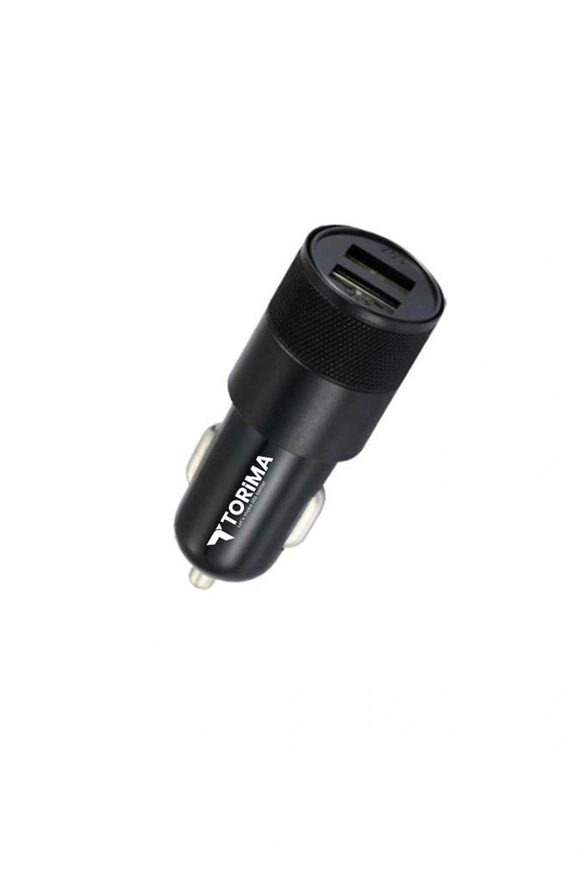 C3 Type-C Siyah Tüm Araçlara Uyumlu Araba Çakmaklık Çift USB Girişli Oto Şarj Aleti Soketi